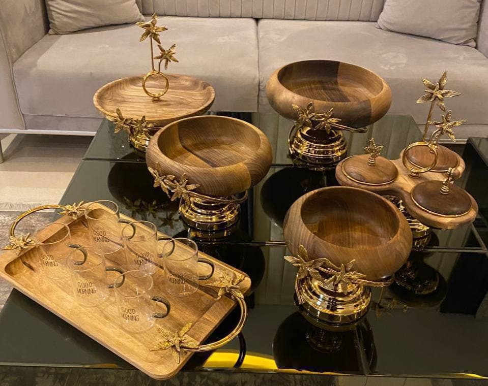 سرویس پذیرایی چوبی گنجشکی