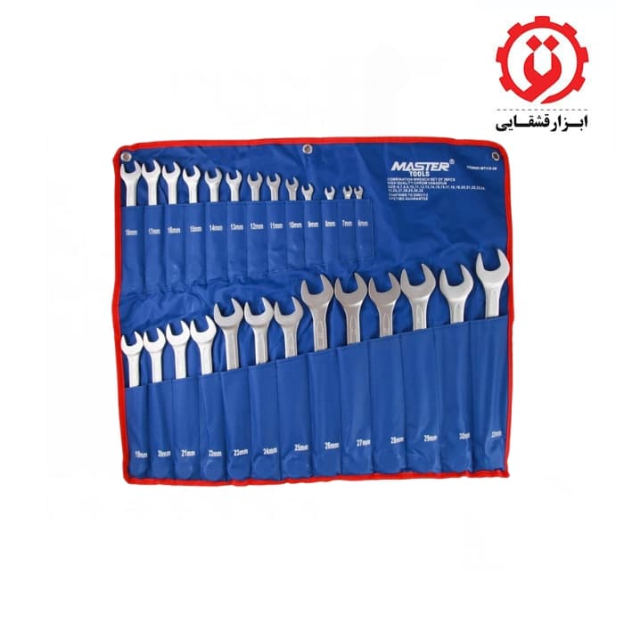مجموعه 26 عددی آچار یکسر تخت یکسر رینگ مستر تولز مدل MT110-26