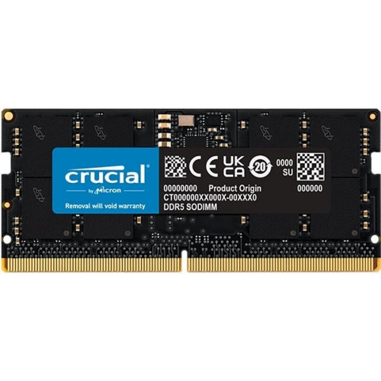 رم لپ تاپ کروشیال 16 گیگابایت تک ماژول DDR5 CL40 باس 4800