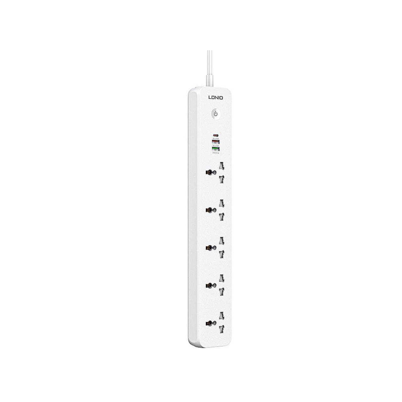 چند راهی برق پنج سوکت، دو یو اس بی و یک تایپ سی الدنیو مدل SC5319 5 Port