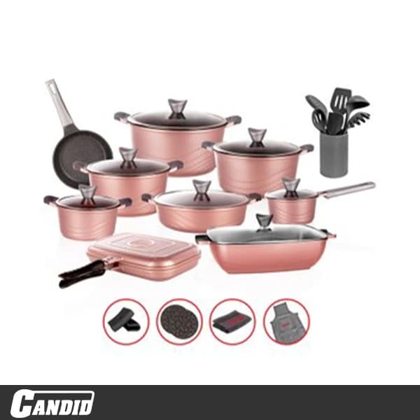 سرویس قابلمه گرانیتی کاندید مدل اوشن جدید (30 پارچه)