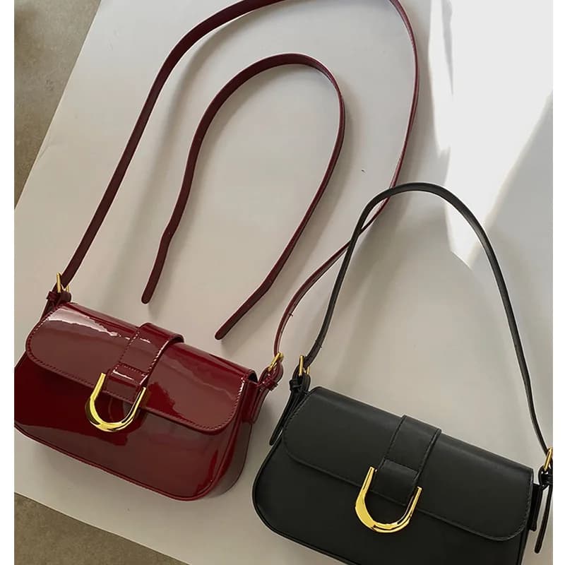 کیف ورنی دوشی زنانه و دخترانه کد 3365
