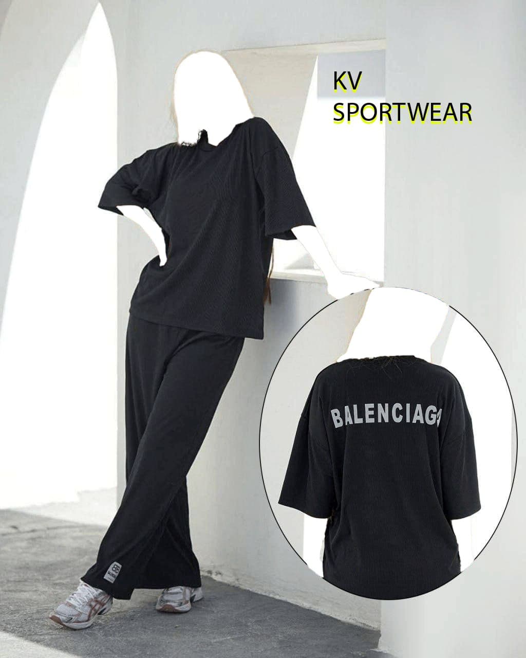 ست تیشرت شلوار اسپرت ورزشی زنانه BALENCIAGA کد 003