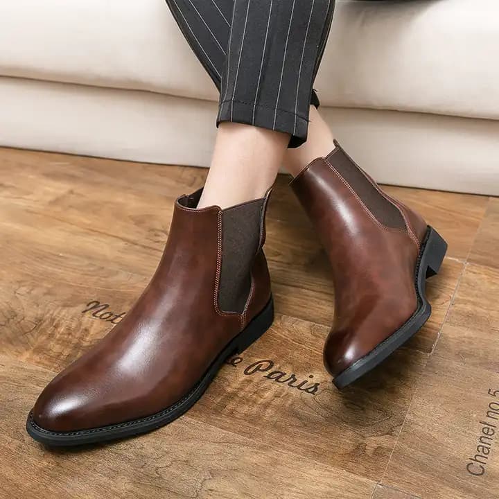 کفش چرم مردانه کد QFE1234