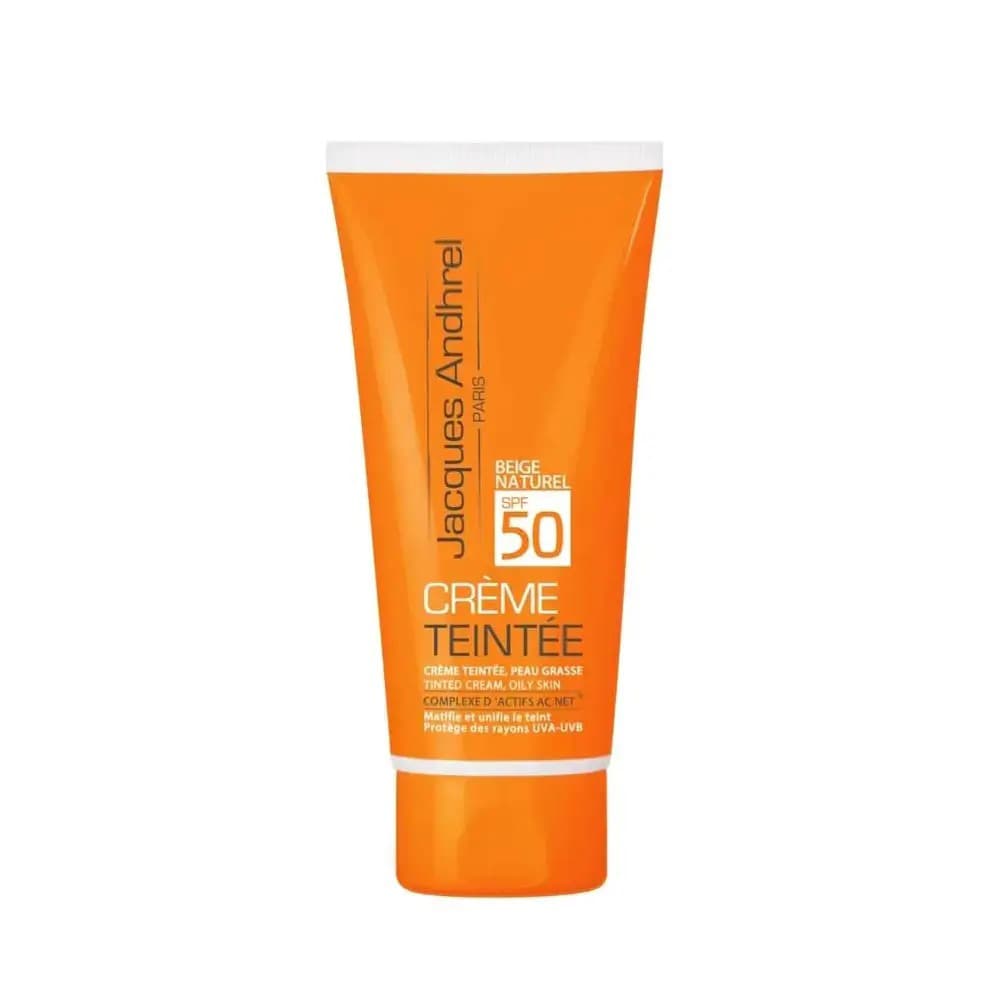 کرم ضد آفتاب رنگی پوست چرب SPF 50 ژاک آندرل پاریس