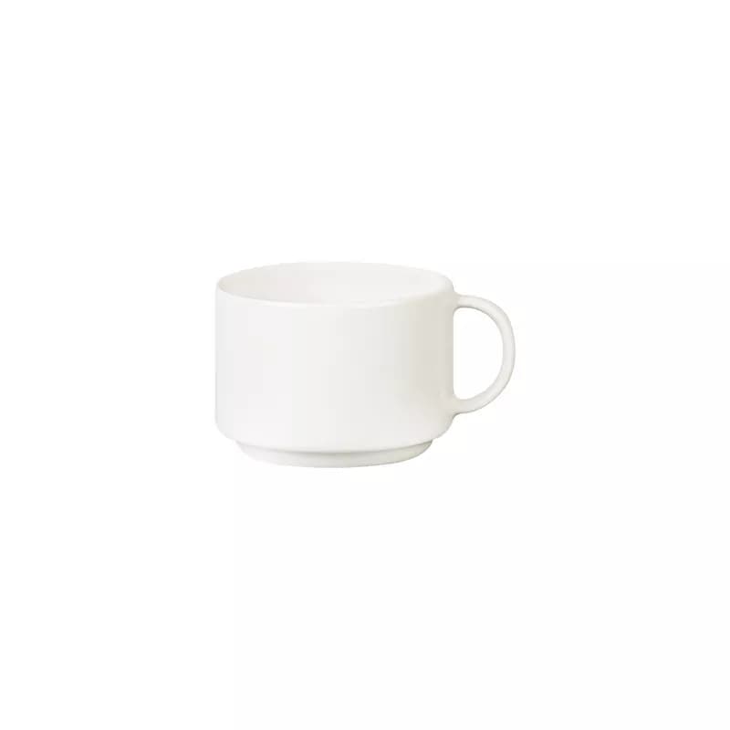 فنجان چای خوری چینی زرین فرم اس سفید (سایز 8)