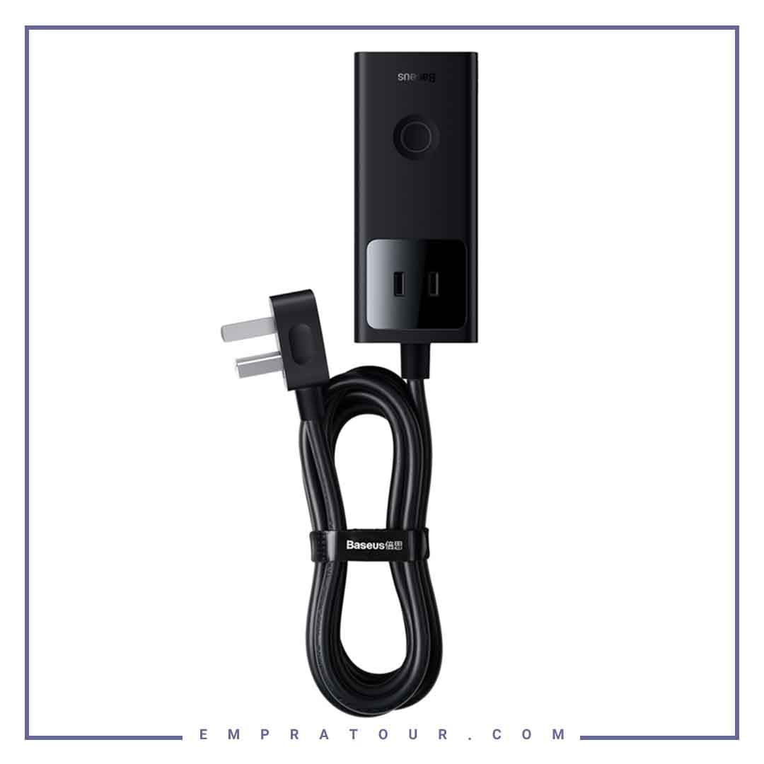 شارژر و چندراهی برق سوپر فست شارژ 30وات بیسوس Baseus PowerCombo 3AC+2U+1C PSLA000102