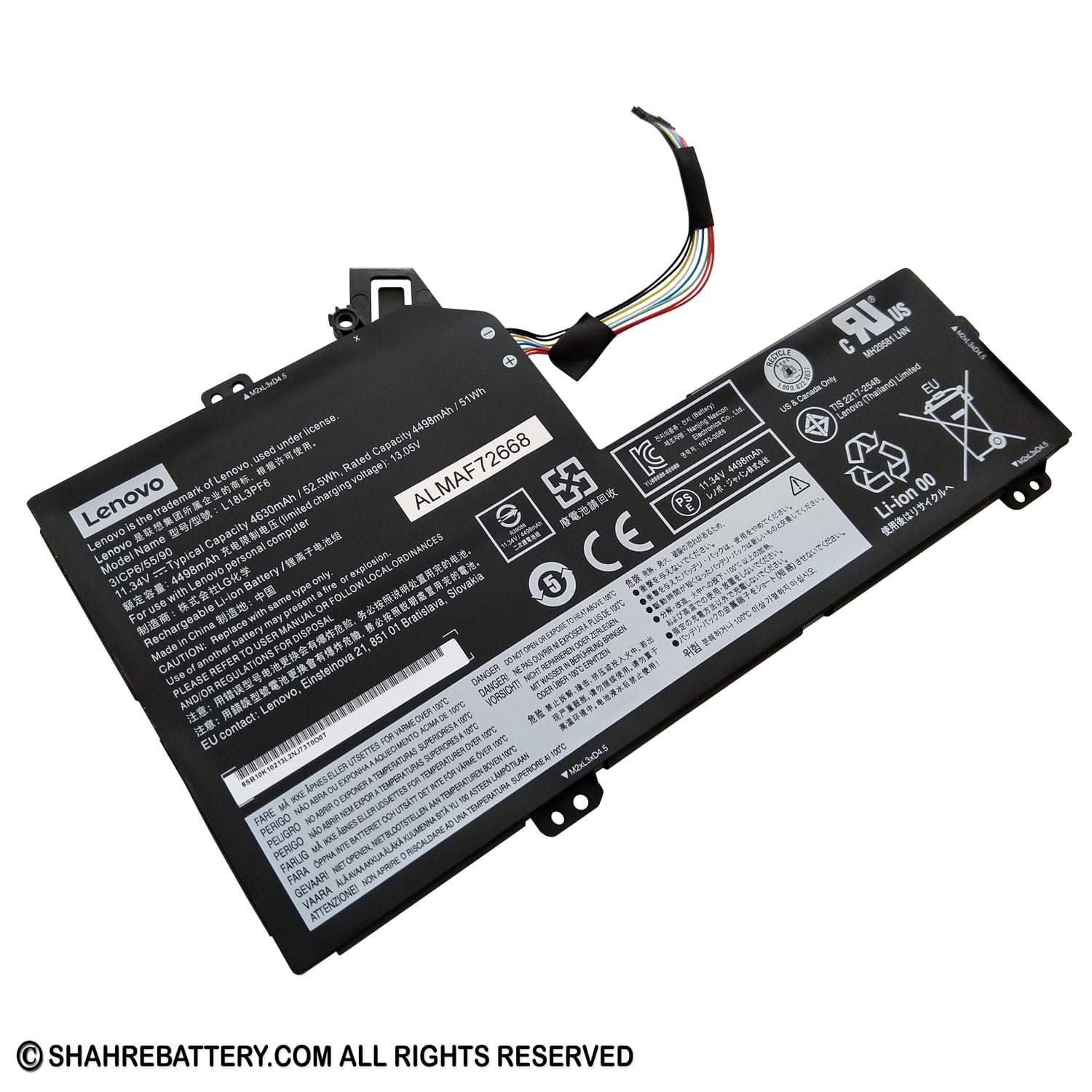 باتری اورجینال لپ تاپ لنوو Lenovo IdeaPad S540-81SW0008UK L18L3PF6