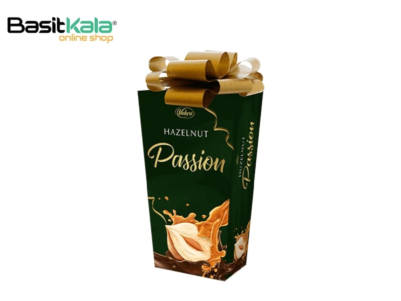 شکلات پرالین شیری کادویی پشن با مغز فندق و کرم فندقی 196 گرم وبرو