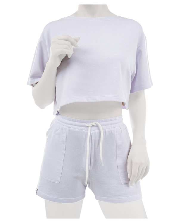 تی شرت زنانه کراپ سفید اسپورتلند SportLand مدل Sprint Shirt W کد 115937