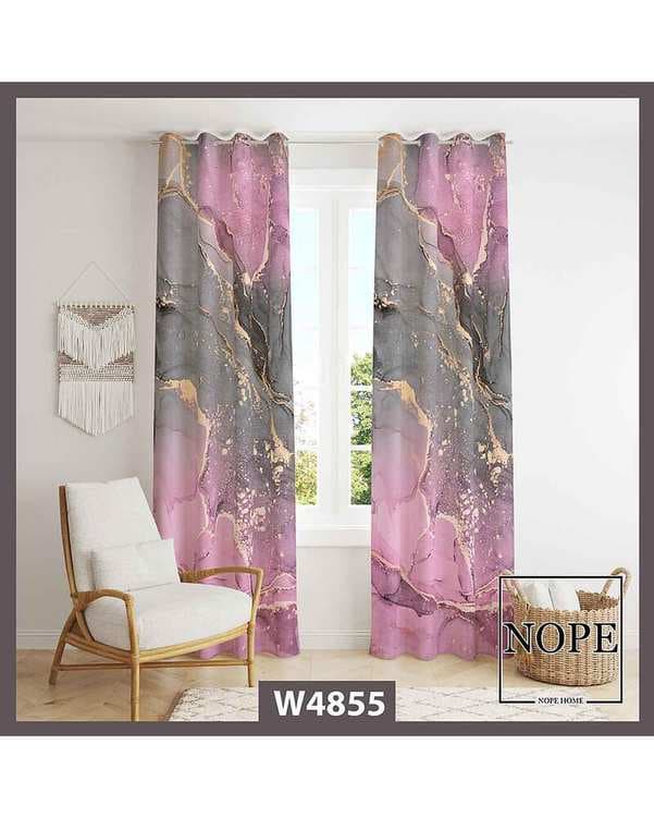 پرده مخمل نوپه هوم Nopehome مدل پانچی طرح ماربل کد W4855