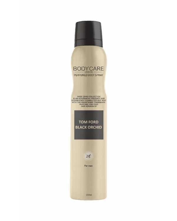 اسپری خوشبو کننده بدن مردانه بادی کر Body Care رایحه تام فورد بلک ارکید حجم 200ml
