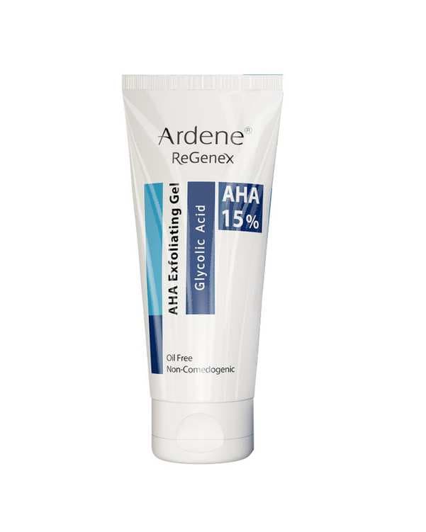 ژل لایه بردار و ضد چروک صورت آردن ریجنکس Ardene Regenex مدل AHA Exfoliating حاوی 15% AHA وزن ۴۵ گرم
