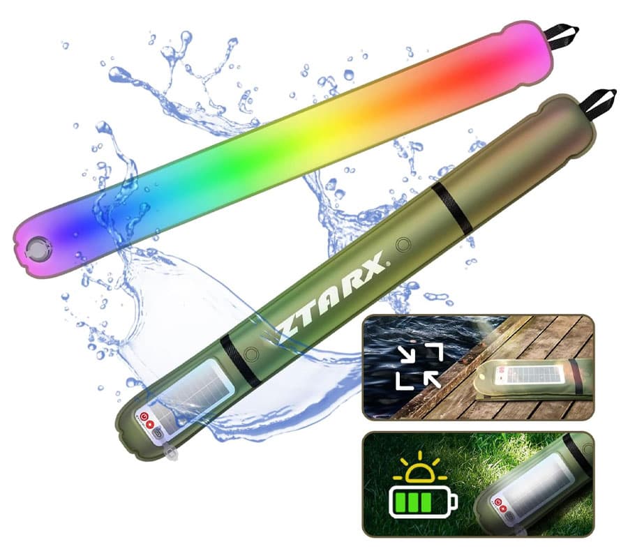چراغ بادی شارژی خورشیدی مدل ZTARX LIGHT Tube A86 ضد آب