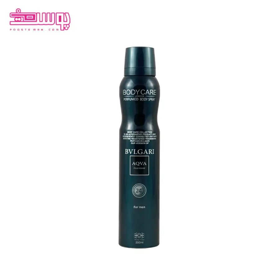 اسپری بدن مردانه بادی کر مدل بولگاری آکوا حجم 200ml