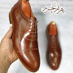کفش مردانه مجلسی چرم طبیعی دست دوز مدل ماتادور