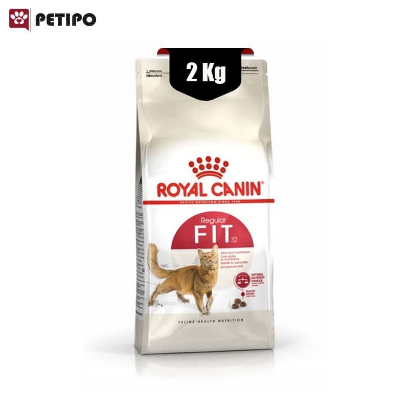 غذای خشک گربه بالغ ریگولار فیت رویال کنین (Royal Cat Canin Regular Fit 32) وزن 2 کیلوگرم