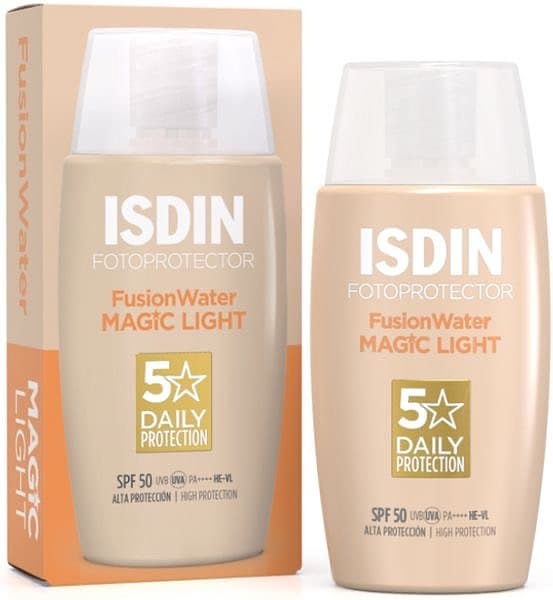 ضد آفتاب ایزدین مدل فیوژن واتر مجیک رنگ لایت Fusion Water Magic حجم 50 میل