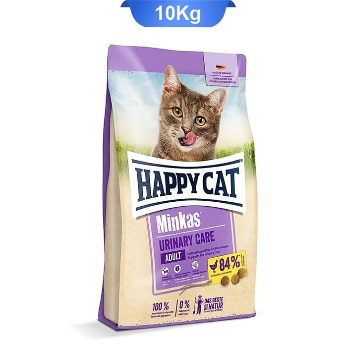 غذای خشک گربه مینکاس یورینری طعم مرغ هپی کت وزن 10 کیلوگرم Happycat Urinary