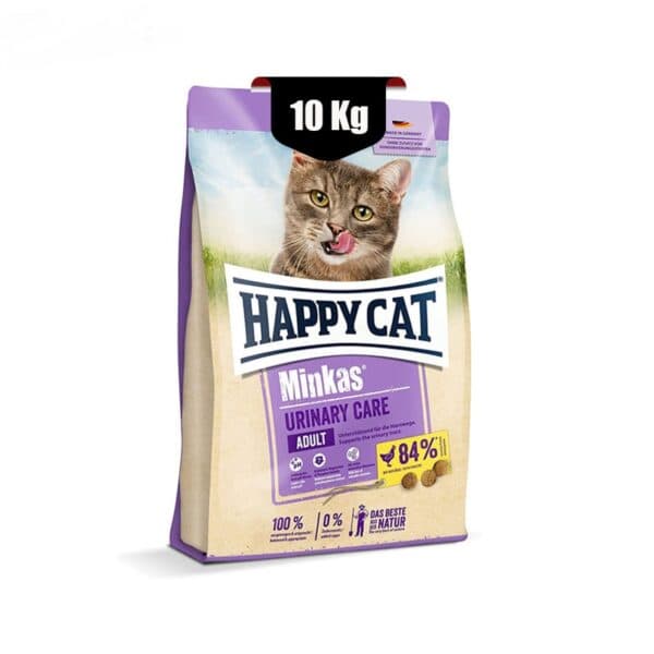 غذای خشک گربه مینکاس یورینری هپی کت (Happy Cat Minkas Urinary Care) وزن 10 کیلوگرم