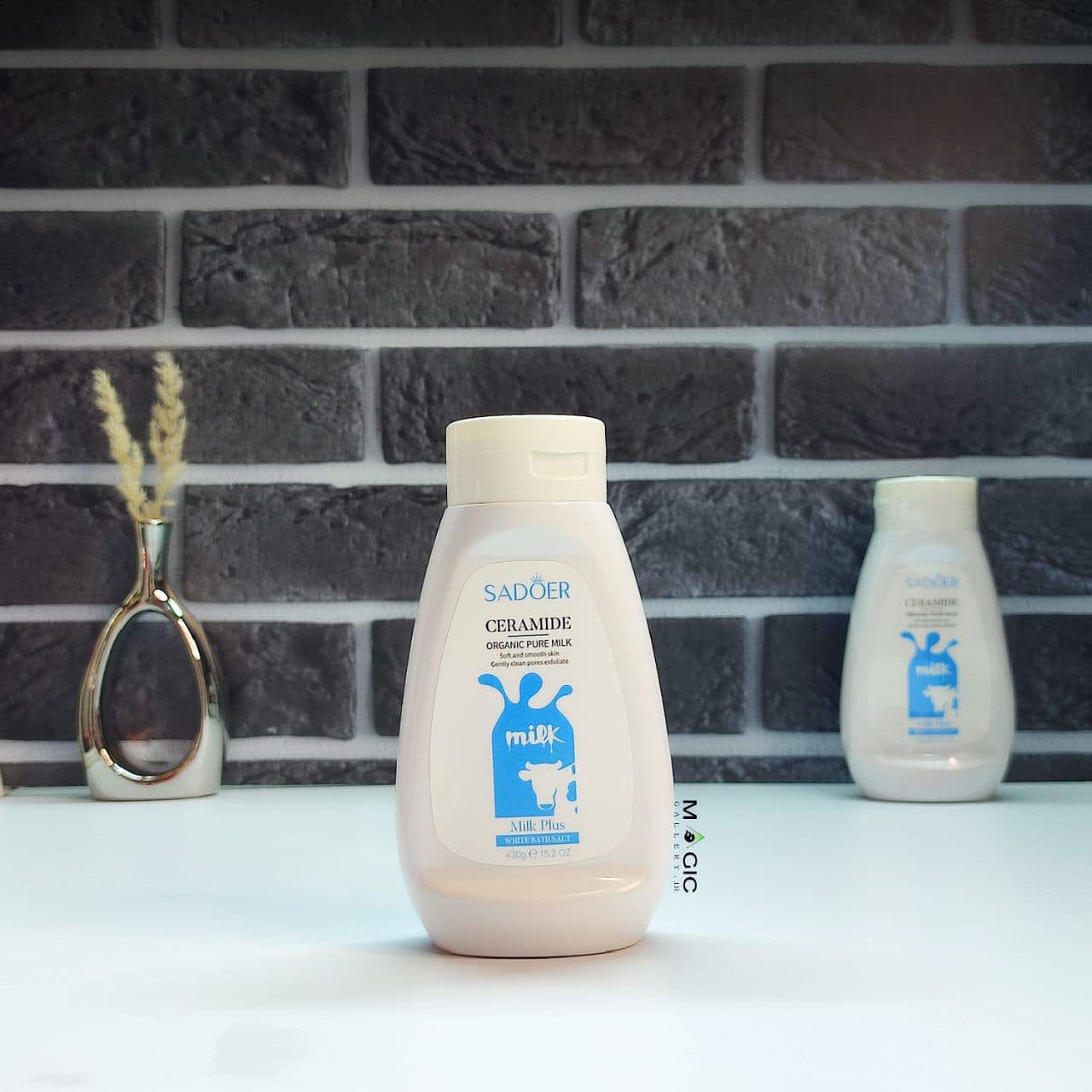 نمک بدن شیرگاو سادور حجم ۴۳۰ گرم مدل سرامید CERAMIDE SADOER BATH MILK SALT