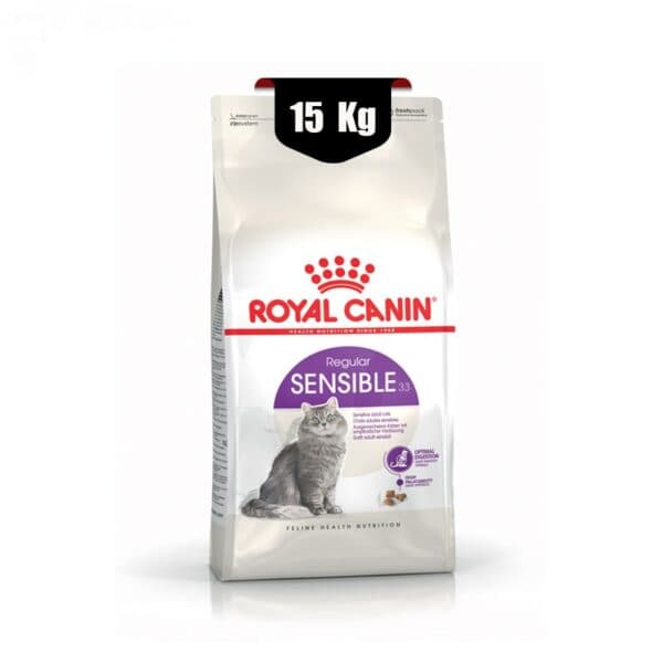غذای خشک گربه سنسیبل رویال کنین (Royal Canin Sensible) وزن 15 کیلوگرم