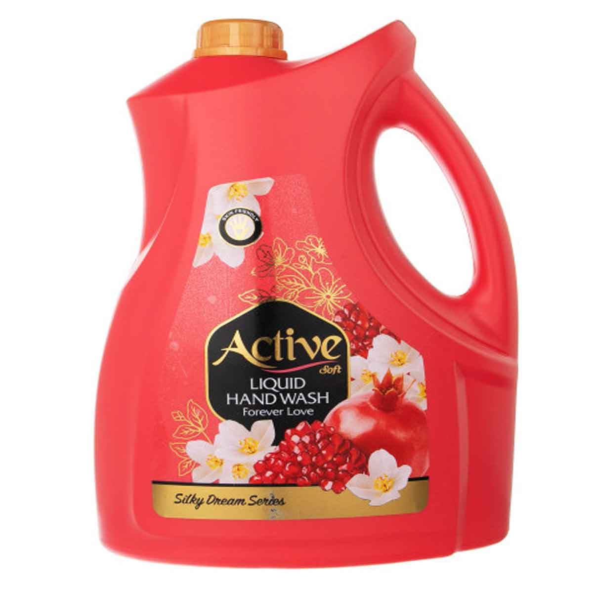 مایع دستشویی صدفی سری رویای ابریشمی رایحه گل و انار اکتیو 3750 گرم