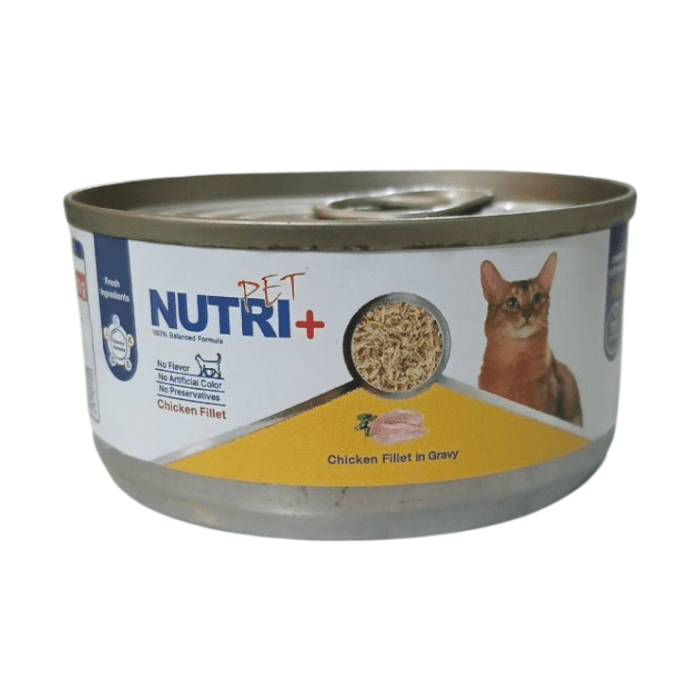 کنسرو گربه فیله مرغ نچرال نوتری پلاس (120 گرم)