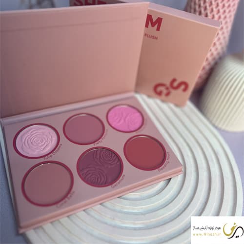 پالت شش رنگ رژگونه برند شیگلم مدل FLORAL FLUSH BLUSH (کپی)