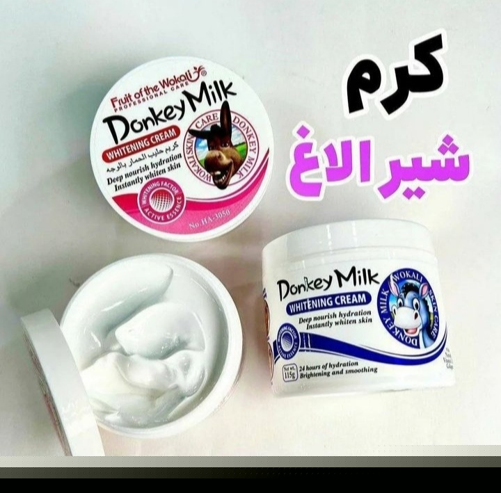 کرم سفید کننده قوی و آبرسان شیر الاغ وکالی اصلی