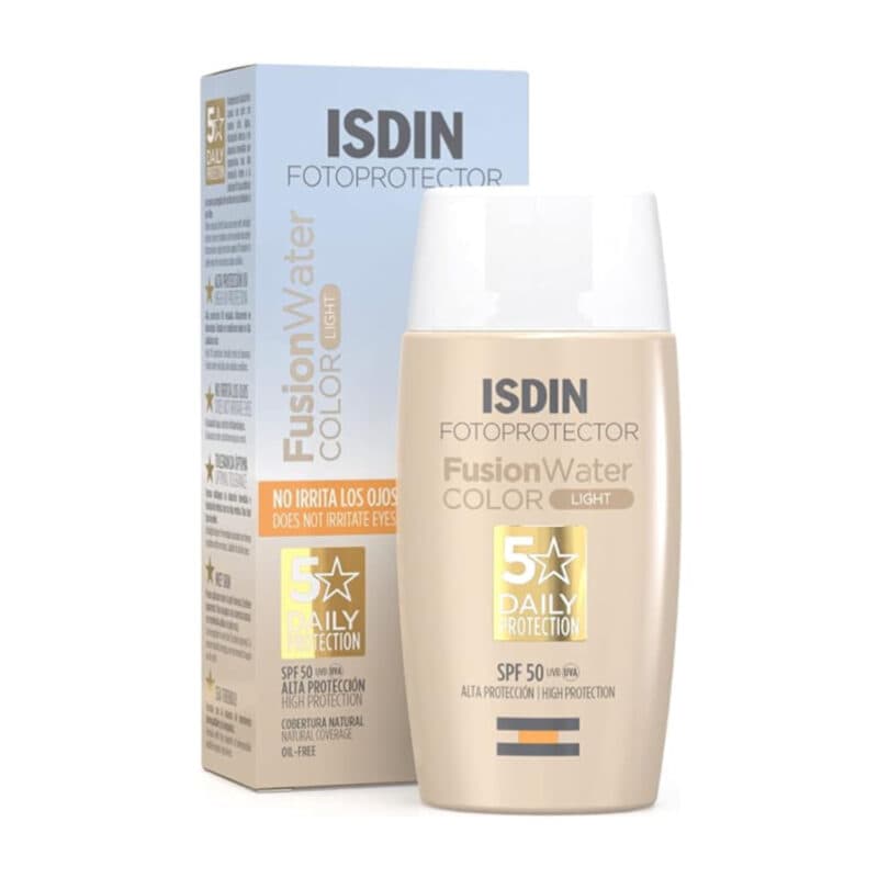 ضد آفتاب فیوژن واتر رنگی ایزدین رنگ Light Fotoprotector ISDIN Fusion Water Color SPF 50