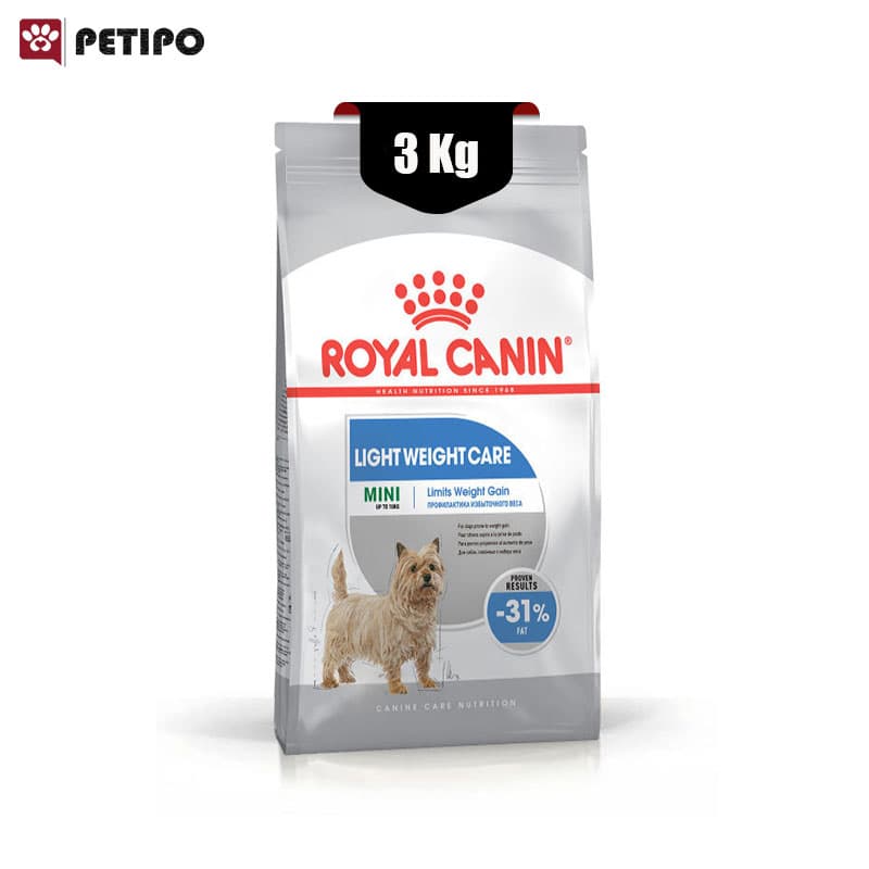 غذای خشک سگ مینی لایت ویت کر رویال کنین (Royal Canin Mini Light Weight Care) وزن 3 کیلوگرم