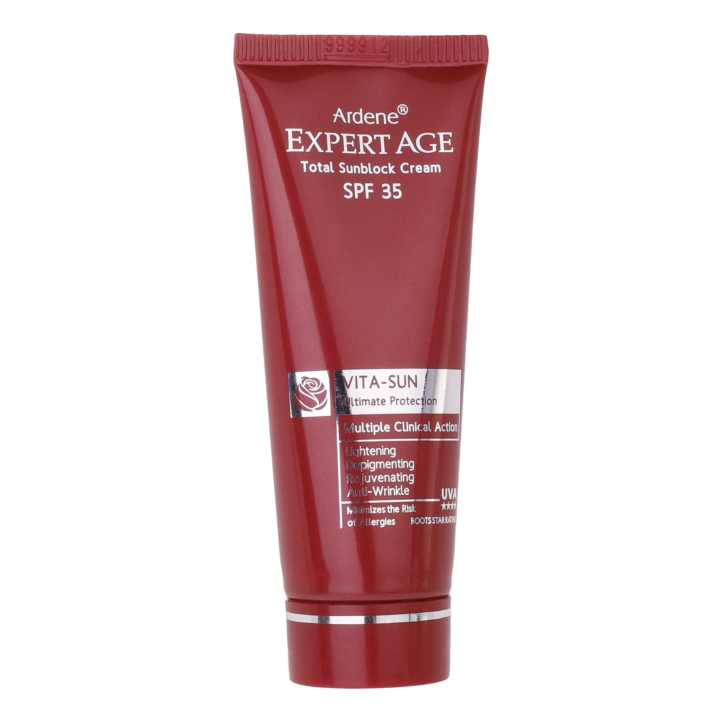 کرم ضد آفتاب SPF35 بدون رنگ آردن اکسپرتیج مدل روشن کننده و ضد چروک مناسب انواع پوست حجم 45 میلیلیتر