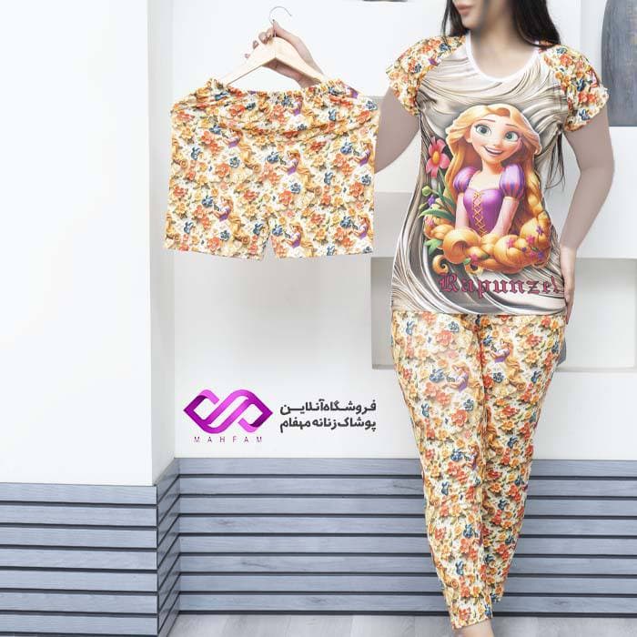 ست سه تیکه دخترانه طرح راپونزل