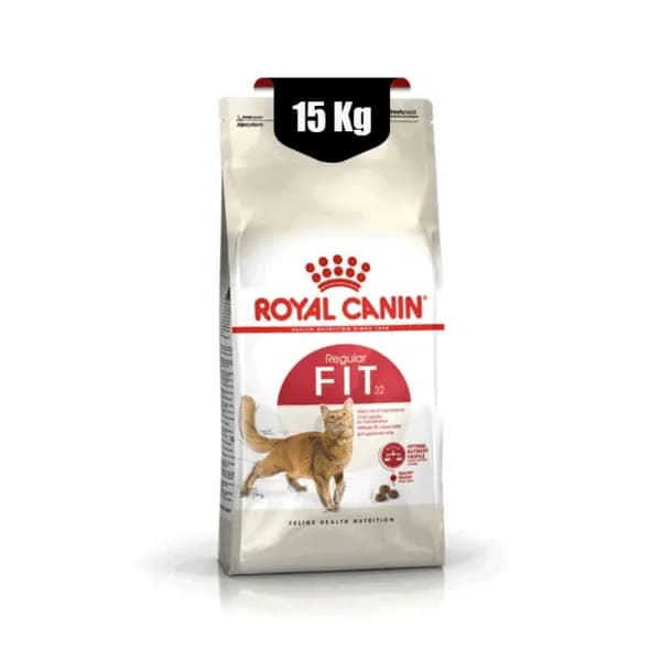 غذای خشک گربه بالغ ریگولار فیت رویال کنین (Royal Cat Canin Regular Fit 32) وزن 15 کیلوگرم