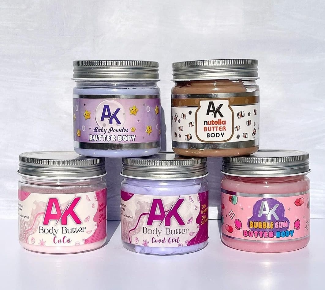 کره بدن رایحه عطری 230 گرمی ای کا AK پدیکور