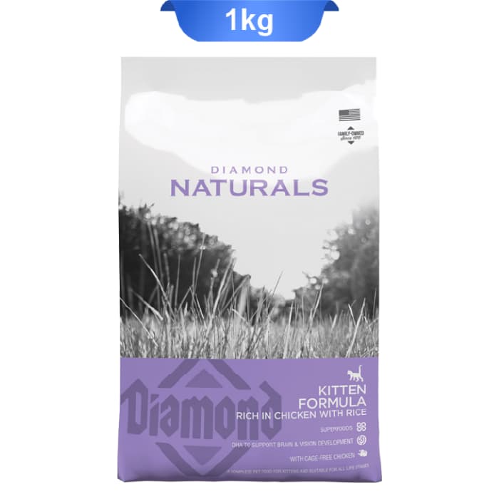 غذا خشک بچه گربه دایموند نچرال وزن 1 کیلوگرم Diamond Naturals Kitten