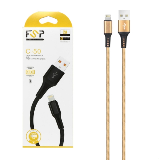 کابل تبدیل USB به Lightning اف اس پی مدل C-50 طول 1 متر