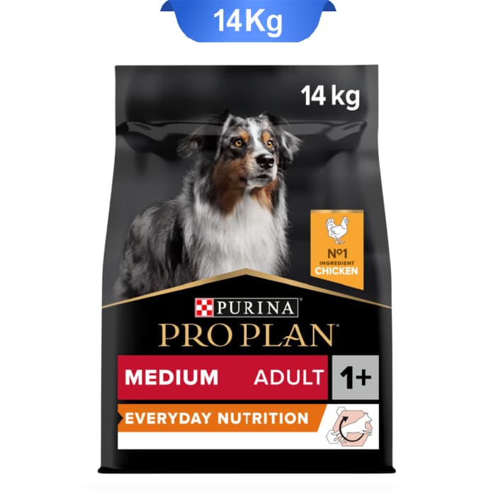 غذا خشک سگ پروپلن بالغ مدیوم ادالت با طعم مرغ وزن 14کیلوگرم PRO PLAN Medium Adult Dog