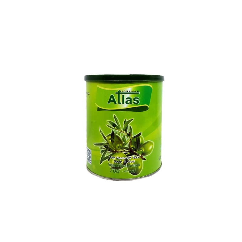 موم اصلاح اطلس کنسروی مدل زیتون (Olive) حجم 700 میل