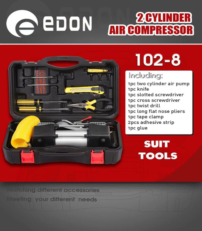 کمپرسور باد فندکی پمپ باد فندکی ادون EDON مدل 8-102