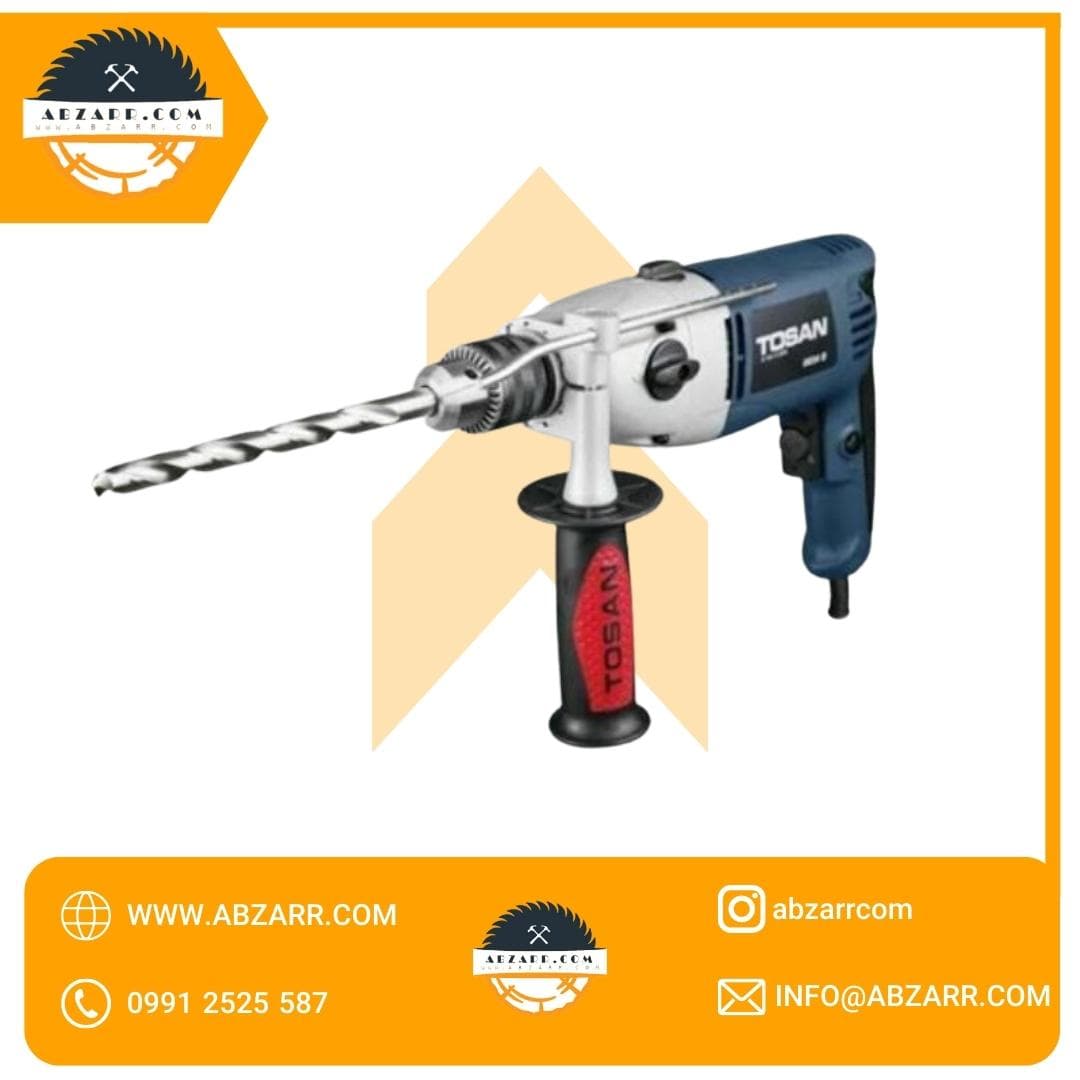 دریل 13 میلیمتری چکشی گیربکسی 0034D توسن
