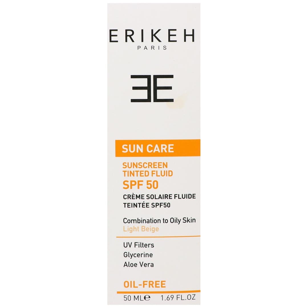 فلوئید ضد آفتاب مخصوص پوست مختلط تا چرب بژ روشن SPF 50 اریکه