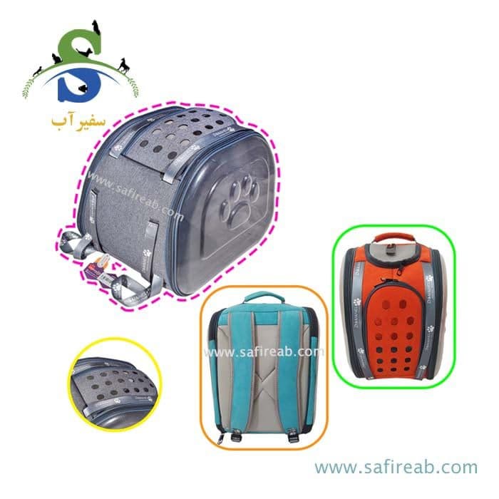کیف حمل دو طرف شفاف و تخت مدل Zebra سگ و گربه و جوندگان دنیل