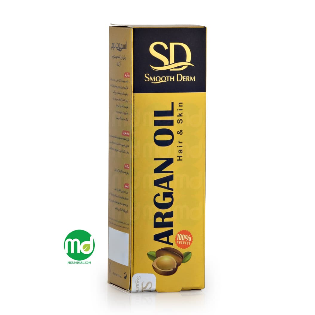 روغن نرم کننده پوست و مو اسموت درم حاوی روغن آرگان 80ml