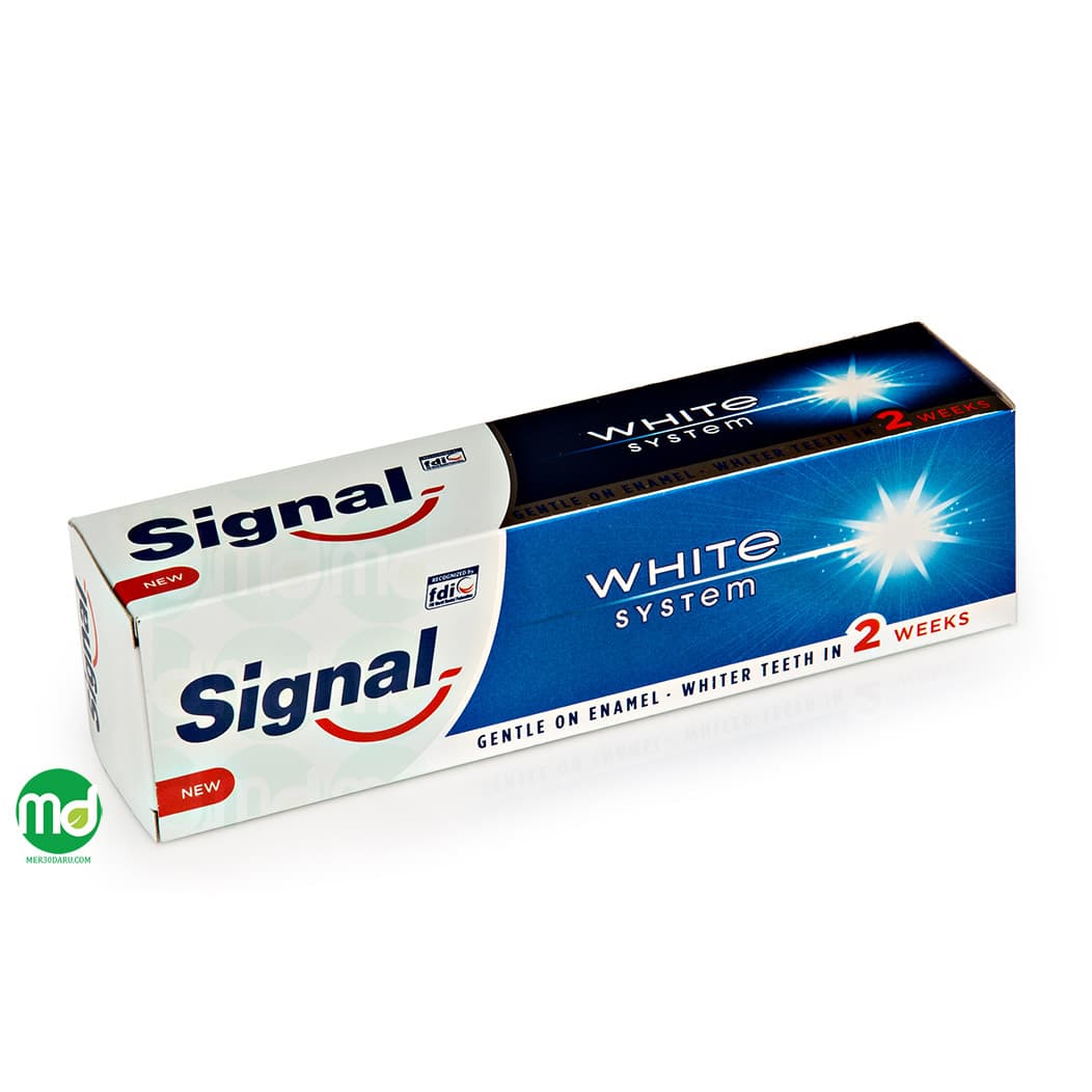 خمیر دندان سفید کننده سیگنال مدل white system