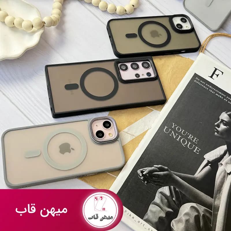 قاب گوشی آیفون و سامسونگ لنز کربن مات مگ سیف - کد (۴۰۷۵۲)