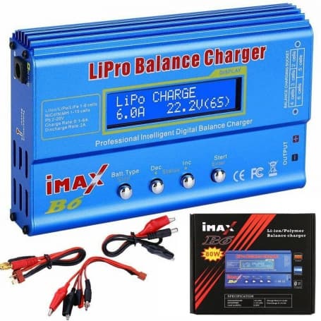 شارژر- دشارژر باتری IMAX 80W مدل B6 دارای نمایشگر و پورت بالانس