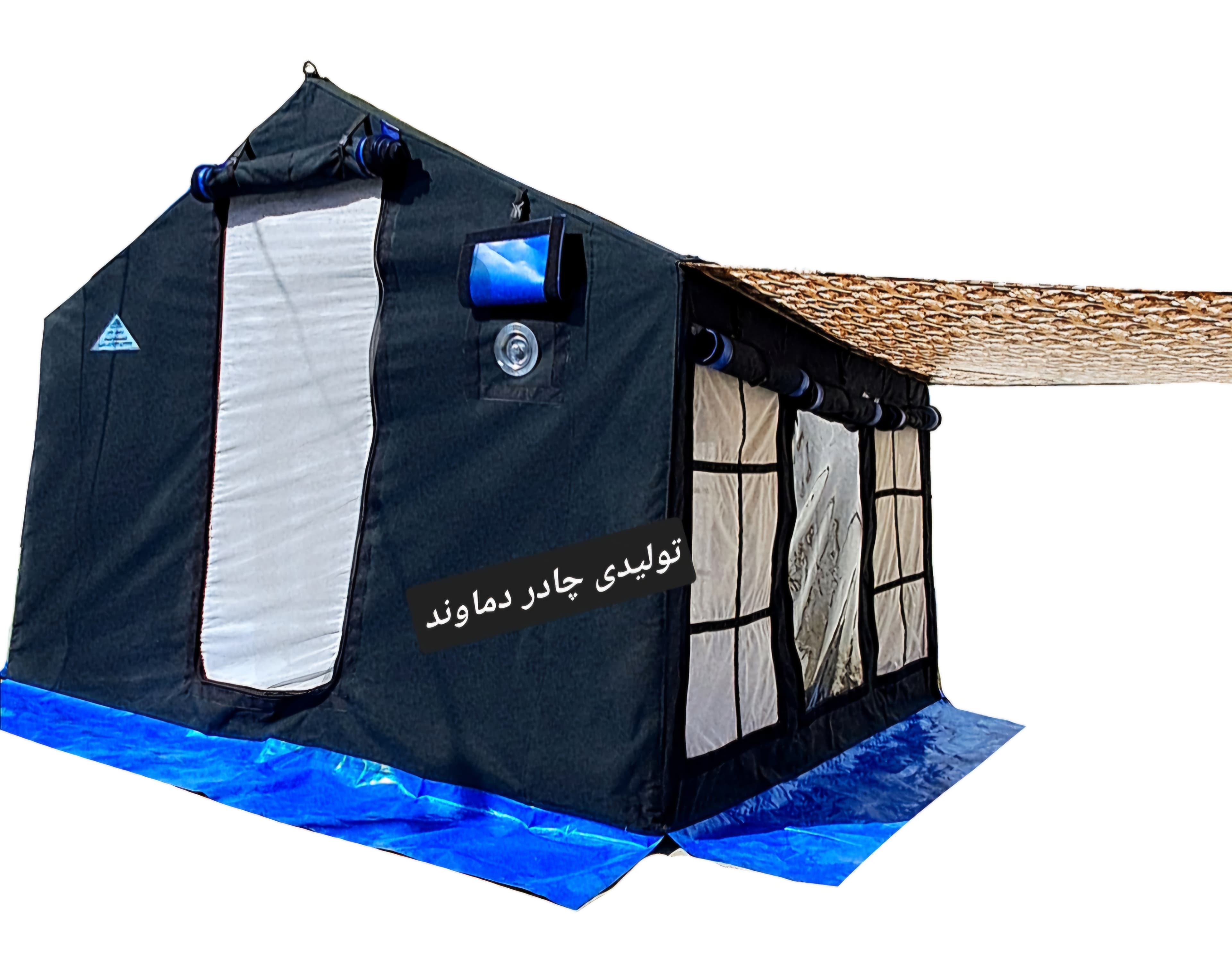 چادر برزنتی گلشن vipکمپینگ مسافرتی سایبان دار 9متری (برند تولیدی چادر دماوند)