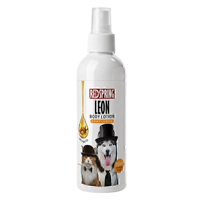 لوسیون بدن لیون سگ و گربه رداسپرینگ Redspring Leon Body Lotion حجم 300 میلی لیتر